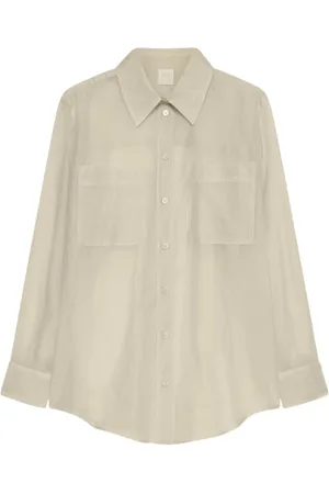 MARELLA Blouses & Shirts, Dames, Wit, XS, Ivoor Lange Mouwen Shirt
