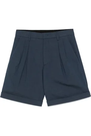Dondup Korte broeken, Heren, Blauw, W33, Blauwe Broek met Verborgen Rits