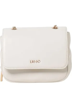 Liu Jo Tassen, Dames, , ONE Size, Elegante Crème Schoudertas Stijlvol Ontwerp