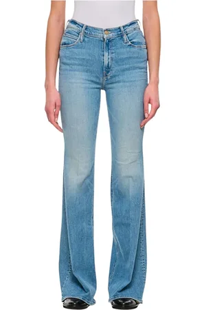 Mother Jeans, Dames, Blauw, W30, Blauwe Distressed Skinny Jeans