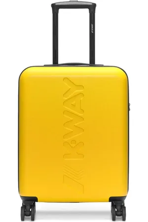 K-Way Koffers, Dames, Geel, ONE Size, Polyester, Reis Cabin Trolley met 360° Wielen