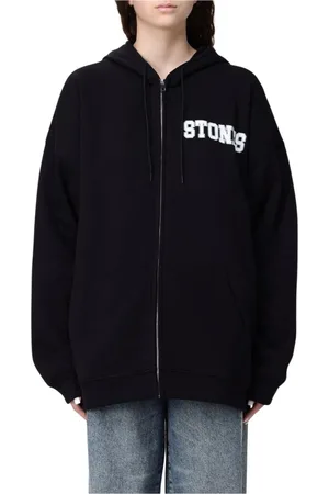 ANIYE BY Sweatshirts & Hoodies, Dames, Zwart, M, Katoen, Zwarte Zip Up Hoodie