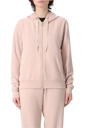 Colmar Sweatshirts & Hoodies, Dames, Roze, M, Beige Zip Up Hoodie Relaxed Fit