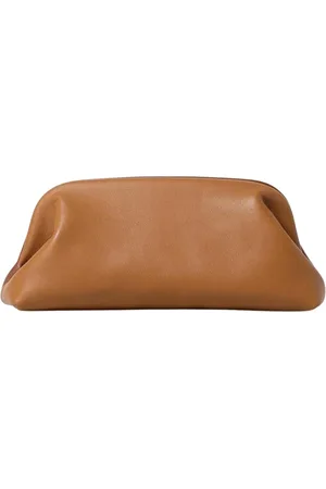 Serafini Tassen, Dames, Bruin, ONE Size, Leer, Bruine leren clutch tas