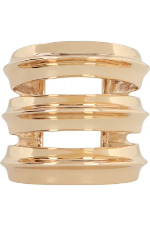 Self-Portrait Accessoires, Dames, Geel, ONE Size, Verguld Stalen Armband