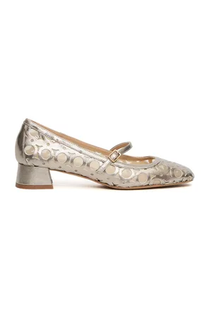 ROBERTO FESTA Schoenen, Dames, Grijs, 38 EU, Ademende leren en stoffen hakken