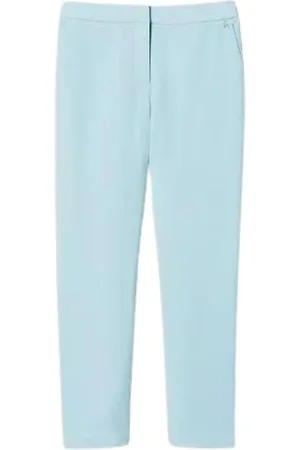 Twin-Set Broeken, Dames, Blauw, M, Cigarette broek voor vrouwen