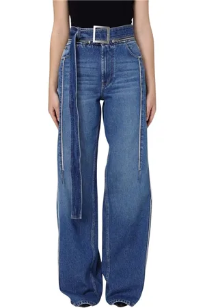 Jean Paul Gaultier Jeans, Dames, Blauw, W26, Denim, Klassieke High-Waist Denim Jeans