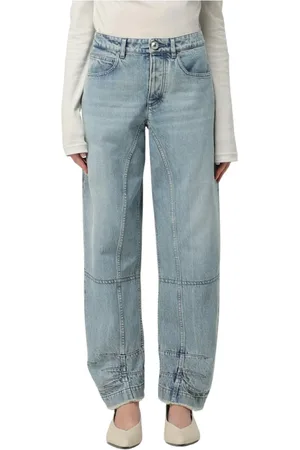 Jil Sander Jeans, Dames, Blauw, XS, Luxe Panel Jeans in Gnawed