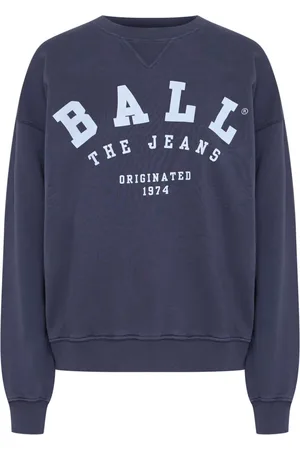 Ball Sweatshirts & Hoodies, Dames, Blauw, S, Katoen, Sweatshirt met cool print