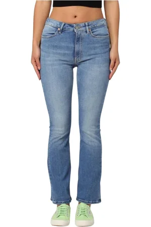 Dondup Jeans, Dames, Blauw, W29, Blauwe Bootcut Jeans voor Vrouwen