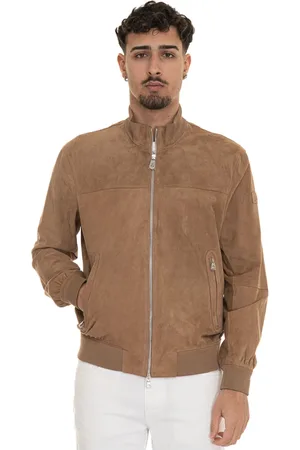 Peuterey Jassen, Heren, , L, Suède, Suède Leren Harrington Jas