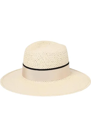 Borsalino Accessoires, Dames, , S, Elegante strohoed met lint