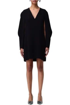 DEL CORE Kleedjes, Dames, Zwart, S, Elegante Zwarte Mini Jurk