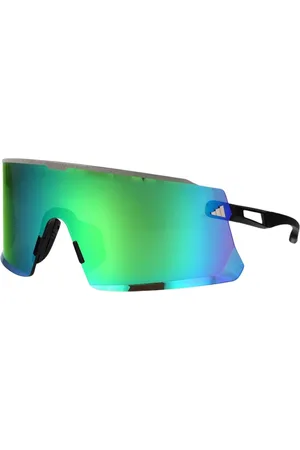 adidas Accessoires, Heren, Groen, ONE Size, Groene Aviator Zonnebril met UV-bescherming