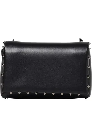 Christian Louboutin Tassen, Dames, Zwart, ONE Size, Zwarte Studs Leren Clutch