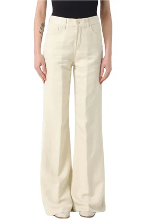 Dondup Broeken, Dames, , W27, Hoge Taille Broek met Riem