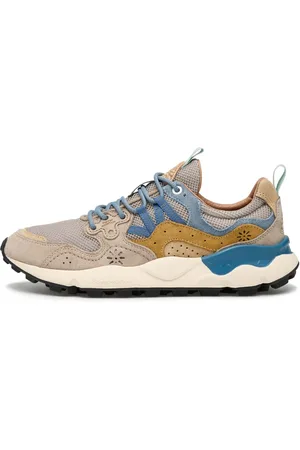 Flower Mountain Schoenen, Heren, Veelkleurig, 43 EU, Fabric and suede sneakers Yamano 3 MAN