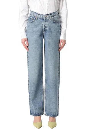 AGOLDE Jeans, Dames, Blauw, W25, Denim, Vintage Wide Leg Jeans