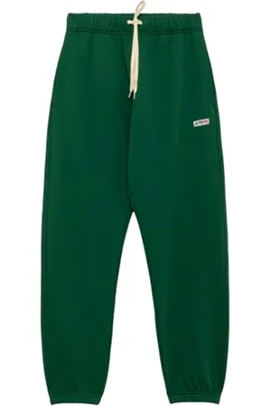 Autry Broeken, Heren, Groen, L, Katoen, Groene Jersey Joggingbroek Medalist Stijl