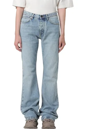 Balenciaga Jeans, Dames, Blauw, W29, Katoen, Lichtgewassen Jeans, Casual Stijl