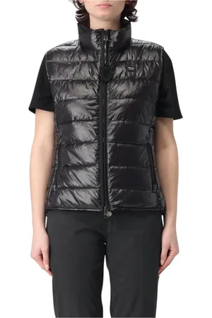 Blauer Jassen, Dames, Zwart, S, Polyester, Elegante Gewatteerde Vest voor Vrouwen