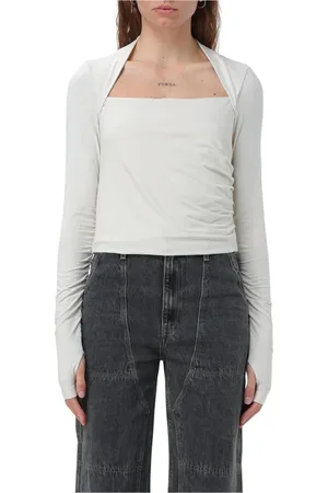 Helmut Lang Tops, Dames, Wit, L, Witte Square Neck Top