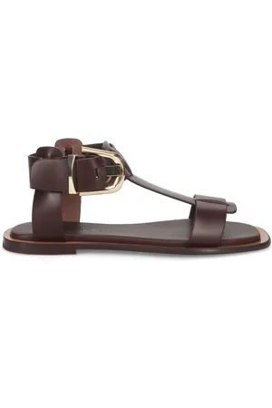 Bibi Lou Schoenen, Dames, Bruin, 37 EU, Bruine Leren Zonnige Sandaal