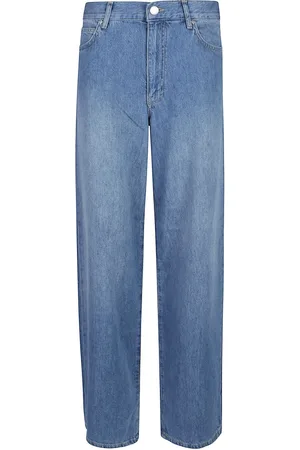Pinko Jeans, Dames, Blauw, W25, Denim, Loszittende Denim Jeans