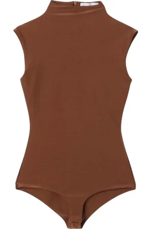 Sportmax Tops, Dames, Bruin, L, Elegante Mouwloze Top