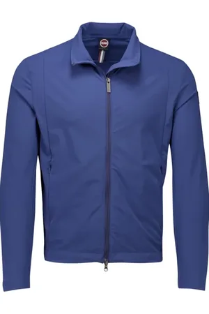 Colmar Jassen, Heren, Blauw, XL, Blauwe Hoge Nek Jas met Rits