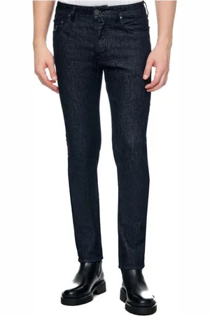 Jacob Cohen Jeans, Heren, Blauw, W33, Donkerblauwe Regular Fit Jeans
