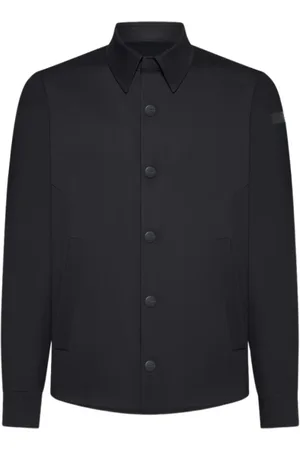 RRD Overhemden, Heren, Blauw, M, Moderne Overshirt Jas Blauw Zwart