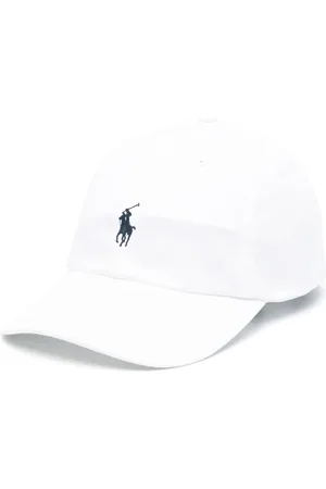 Ralph Lauren Accessoires, Dames, Wit, ONE Size, Katoen, Katoenen Baseballpet