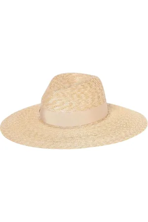 Borsalino Accessoires, Dames, , L, Elegant Cream Straw Hat