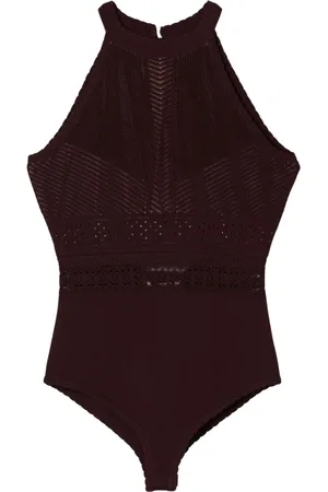 Twin-Set Tops, Dames, Bruin, S, Stijlvolle Bodywear voor dagelijks comfort