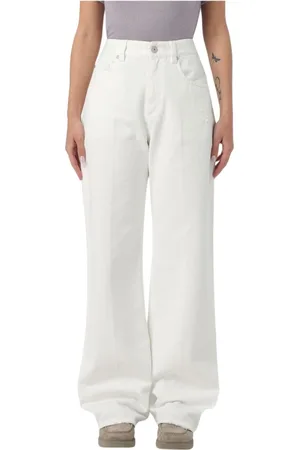 Brunello Cucinelli Jeans, Dames, , XS, Linnen, Natuurlijke Linnen Pantalon