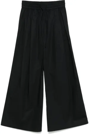 Twin-Set Broeken, Dames, Zwart, XL, Zwarte broek met elastische tailleband