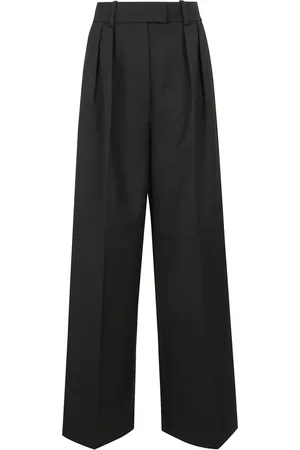ANINE BING Broeken, Dames, Zwart, M, Wijde broek met voor sluiting