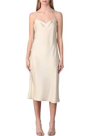 THEORY Kleedjes, Dames, , L, Elegante Zijden Slip Jurk
