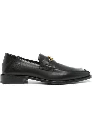AMIRI Schoenen, Heren, Zwart, 41 EU, Zwarte Ketting-link Vierkante Neus Schoenen