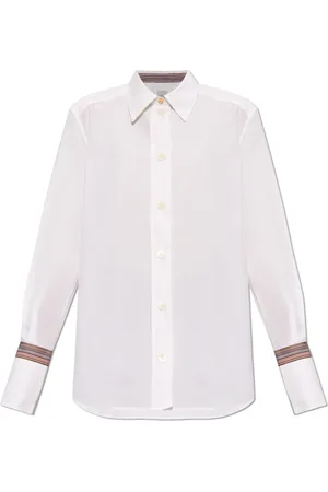Paul Smith Blouses & Shirts, Dames, Wit, S, Katoen, Katoenen overhemd