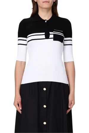 Liu Jo Tops, Dames, Wit, S, Witte Ribgebreide Crew Neck Sweater