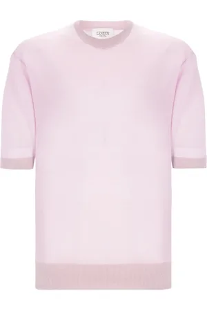 LANEUS Truien, Heren, Paars, M, Gebreid T-shirt in Lilac