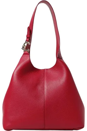 Coccinelle Tassen, Dames, Rood, ONE Size, Leer, Rode Crossbody Tas Magneetsluiting