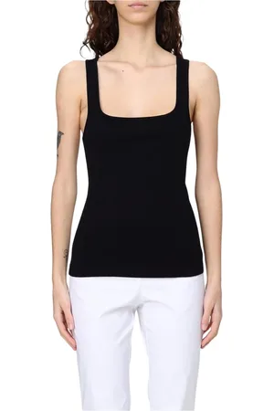 LIVIANA CONTI Tops, Dames, Zwart, L, Witte Elegante Top