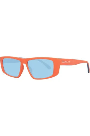 GANT Accessoires, unisex, Oranje, ONE Size, Oranje Unisex Zonnebril Rechthoekige Stijl