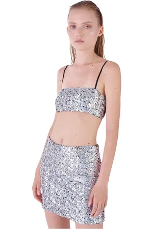 Silvian Heach Tops, Dames, Grijs, 2Xs, Polyester, Sleeveless Tops