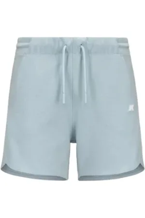 K-Way Korte broeken, Dames, Blauw, S, Katoen, Sportieve Chic Dames Shorts