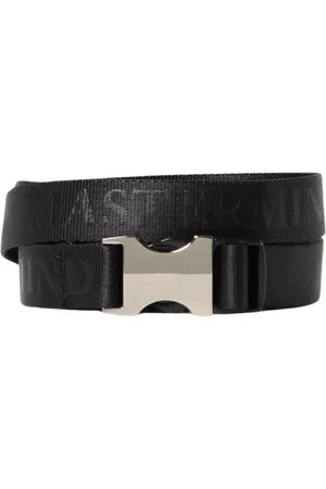 MASTERMIND Accessoires, Heren, Zwart, M, Zwart riem met schedeldetail voor mannen